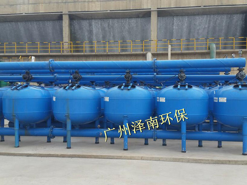 某化工廠冷卻循環(huán)水旁濾裝置-AGF球形淺層砂濾器通過濁度測試驗收